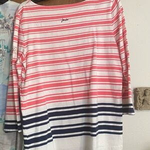 Joules Pink and Navy Striped Tunic